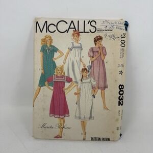 Dress MuuMuu Caftan 16 McCalls 8032 Sewing Pattern McCall's Marita Loose Modest